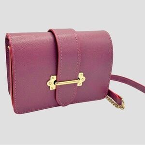 Elegant Gray and Red Women's Bag